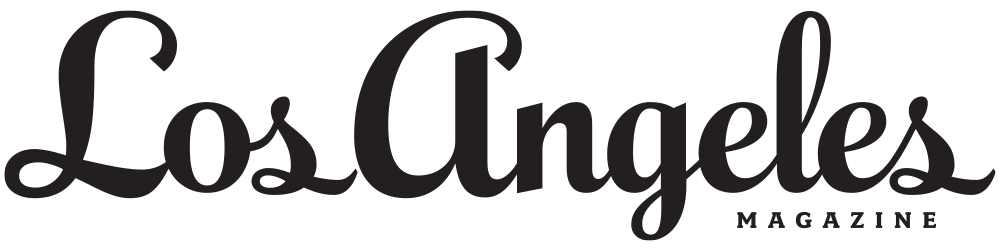 Los Angeles Magazine" written in elegant black script on a white background.
